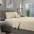 thumbnail image 1 of Pc Premium Queen Sheet Set ( Flat Fitted & Pillow Cases) Cotton Thread Count Cool Crisp & Breathable Queen Bed Sheet Set Deep Pocket Percale Sheets Light, 1 of 8
