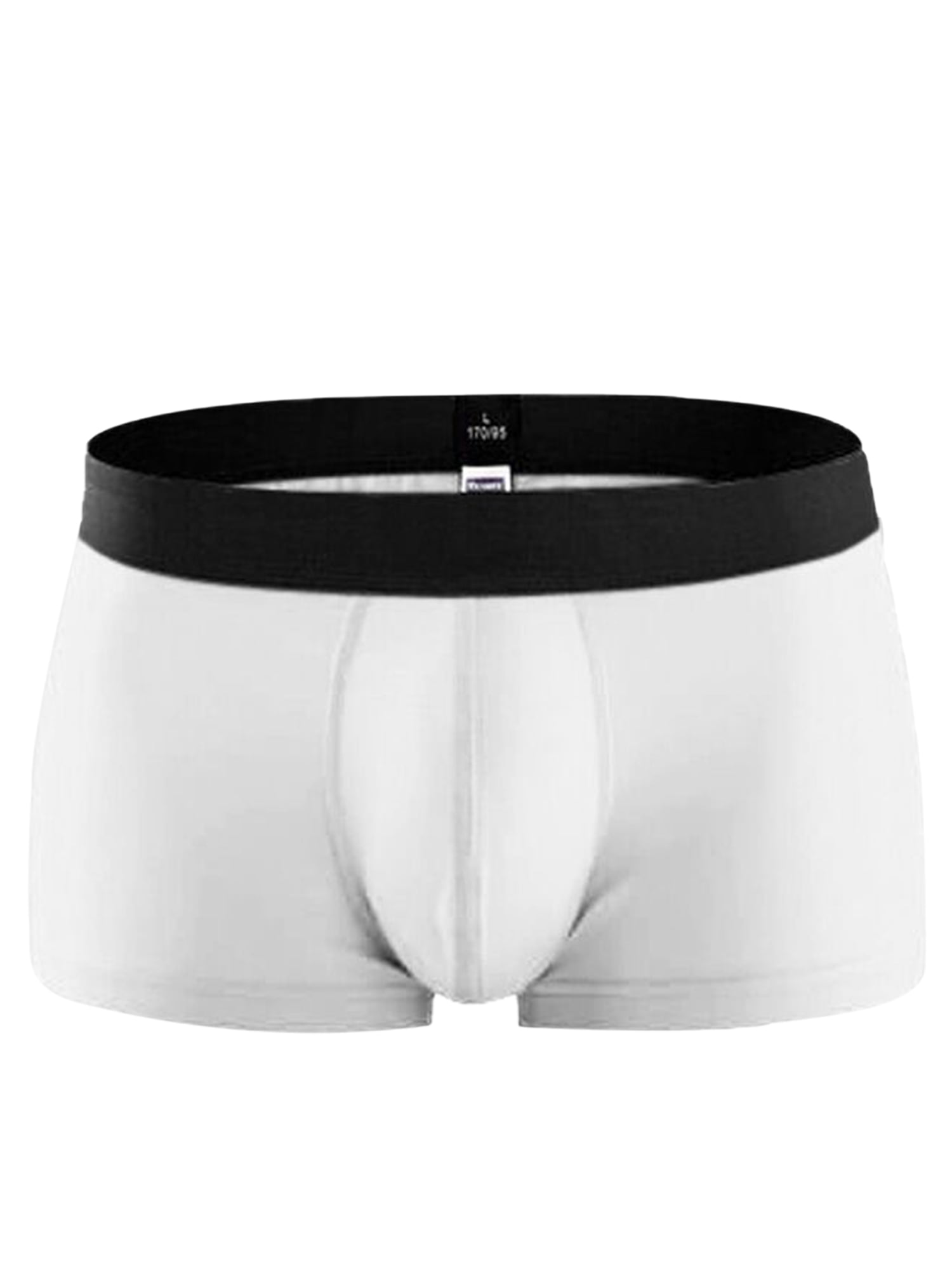 Capreze Men's Boxer Briefs Wide Waistband Underpants Moisture-Wicking  Underwear Breathable Boxers Trunks Stretch White 3XL 