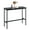 Black, variant on Rongbuk 44.5 in Rectangle Adjustable Feet Floor Dining Table, Black