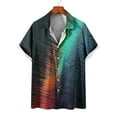 thumbnail image 4 of Birdeem Chemise Homme Imprimée 3D Hawaïenne à Manches Courtes Col à Revers Mode Décontractée Plage, 4 of 5