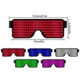 thumbnail image 5 of LINLIN LED Glasses, Light Up Glasses LED Party Glasses LED Glow Glasse, Nightclub Glow Flashing Sunglasses Eyewear, USB, 5 of 7