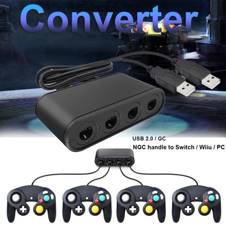 Dalazy 3 In 1 Gc Controller Adapter Replacement For Switch Wii U Gc Gamecube Game Cube Controller Pc Adapter Walmart Canada