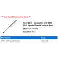 thumbnail image 2 of Hood Strut - Compatible with 2006 - 2010 Hyundai Sonata Sedan 4-Door 2007 2008 2009, 2 of 2