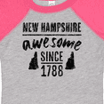 thumbnail image 4 of Inktastic New Hampshire Awesome Since 1788 Boys or Girls Baby Bodysuit, 4 of 5