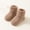 Khaki, variant on Kids Terry Bootie Socks 100% Cotton - Non-Slip Stay-On Grips for Unisex Kids Newborn, Soft Cuffs for 0-6 6-12 Months, Khaki (1 Pair),Size 9 Months