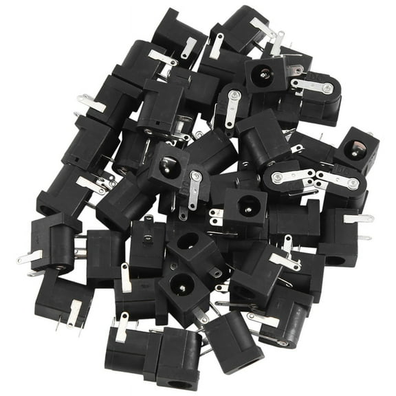 45 Pcs DC Power Jack Socket 2.1mm x 5.5mm -Type PCB Mount DC-005