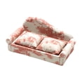 thumbnail image 4 of Caja joyero con forma de sofá, decoración para el hogar, sofá miniatura abatible para vitrina Rojo claro, 4 of 9