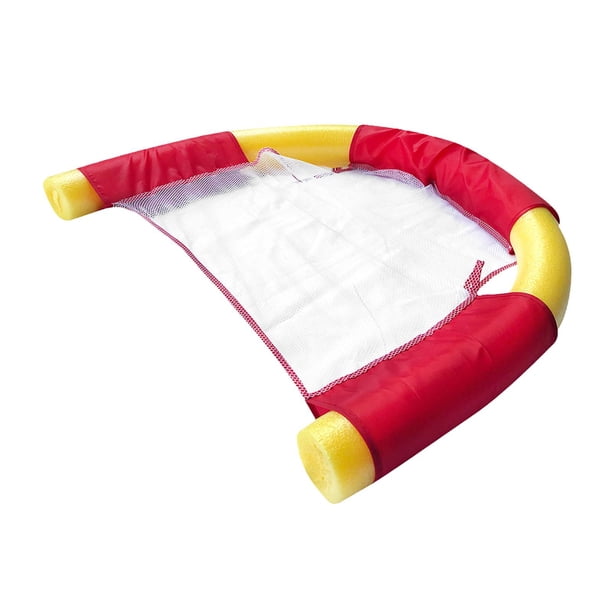 Asiento flotante de natación Zulema Hamaca Cama de agua Amarillo 7.5x150cm