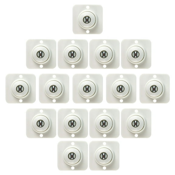 16 Pcs Caster Crib Universal Pulley Silent Wheels Furniture