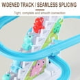 thumbnail image 4 of Mikilon Dinosaur Climbing Stairs Toys - Electric Dinosaur Chasing Race Track Game Set Playful Race Track Toy with Music - Christmas Birthday Gift Toys for Girls Boys 3-6 Years, 4 of 9