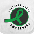 thumbnail image 4 of Inktastic Cerebral Palsy Awareness Green Ribbon Badge Boys or Girls Baby Bib, 4 of 4