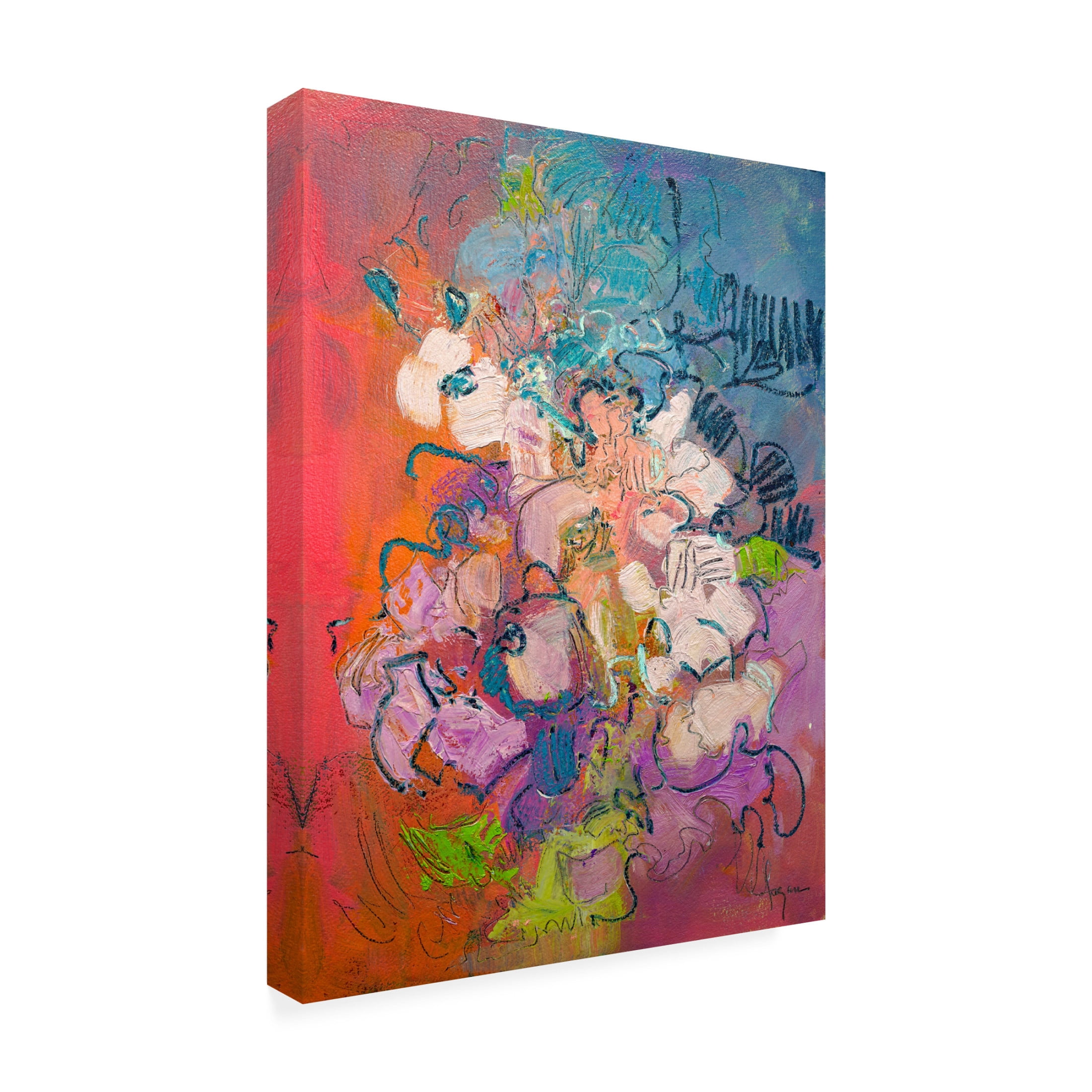 Canvas Wall Art - Dorothy Fagan 'Archipelago' Wall Art for Living Room, Bedroom, or Office D?cor by Trademark Fine Art - 24 x 32 Inches