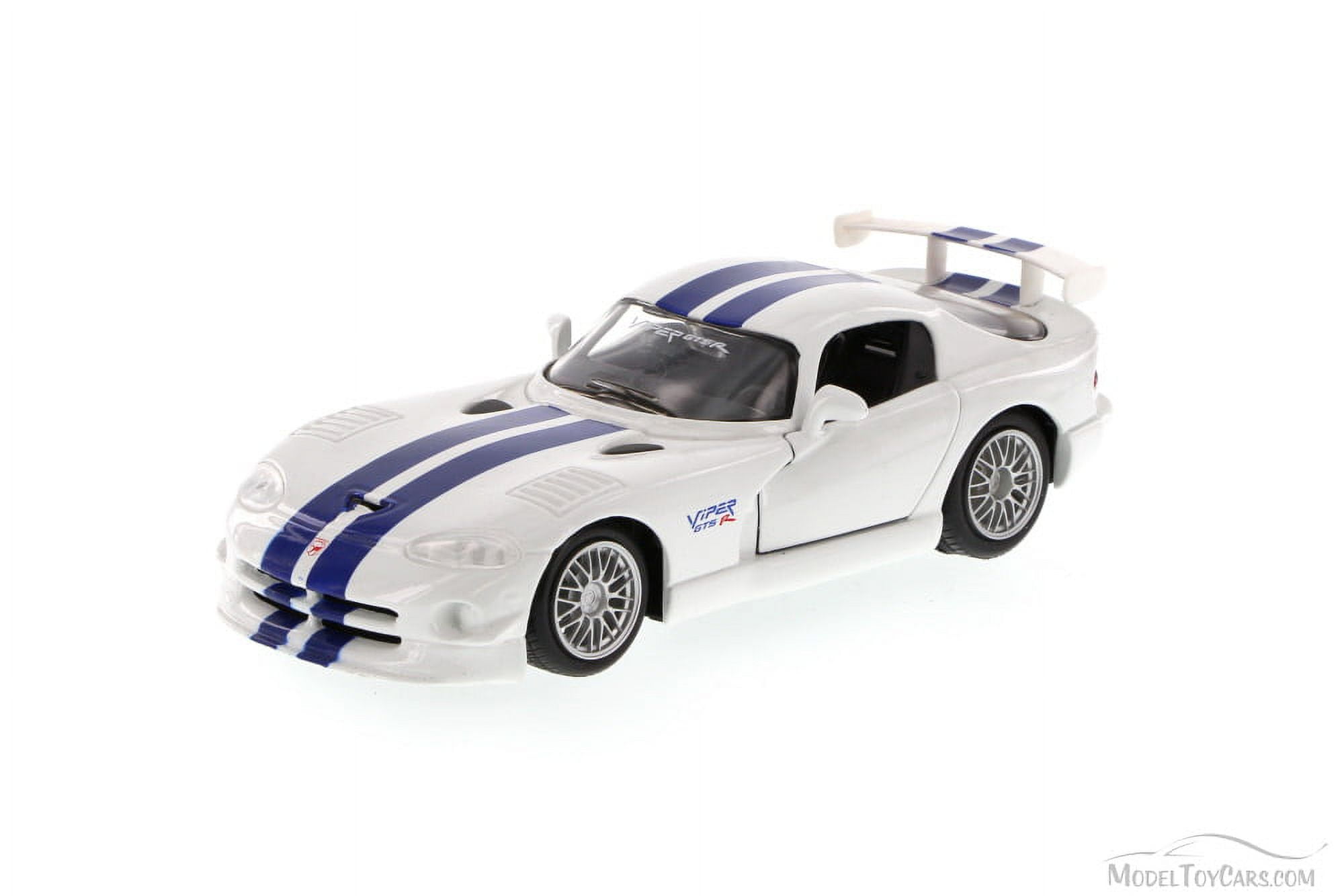 Dodge Viper White Blue Maisto 34932 45 1 24 Scale Diecast