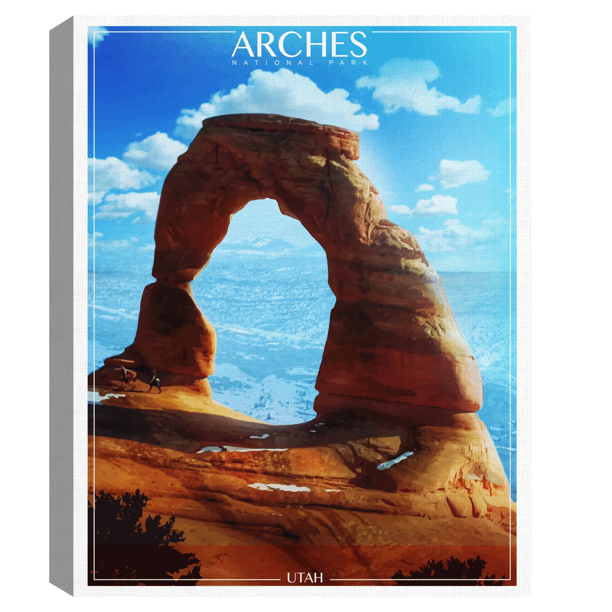 Arches National Park by Old Red Truck Canvas Art