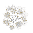 thumbnail image 5 of Winter Theme Shining Snow Lunch Napkins | 6.5" x 6.5" | Holiday Party Tableware, 5 of 6