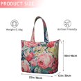 thumbnail image 4 of Pioneer Flower Floral Print Pattern Travel Tote Bags for Women Carry On,Large Weekender Bags for Women Travel,Multi Functional Duffle Bag for Work,Shopping,Sports, 4 of 5