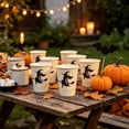 thumbnail image 4 of SLYNSHome 16Pcs Witch Disposable Tableware Paper Cups Vintage Printed Table Supplies For Halloween Dinner Holiday Party Tabletop Decor, 4 of 6