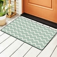 thumbnail image 1 of DouZhe Triangular Stripe Rugs Doormat, Non-Slip Machine Washable Carpets Floor Door Mat , 36" x 24", 1 of 7