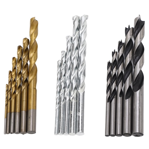 Juego de brocas helicoidales, 16 piezas Brocas helicoidales Brocas helicoidales Herramienta resistente y resistente