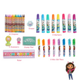 thumbnail image 4 of Gabbys Dollhouse Girls Art Kit with Carrying Tin Gel Pens Markers Stickers 200 Pc, 4 of 9