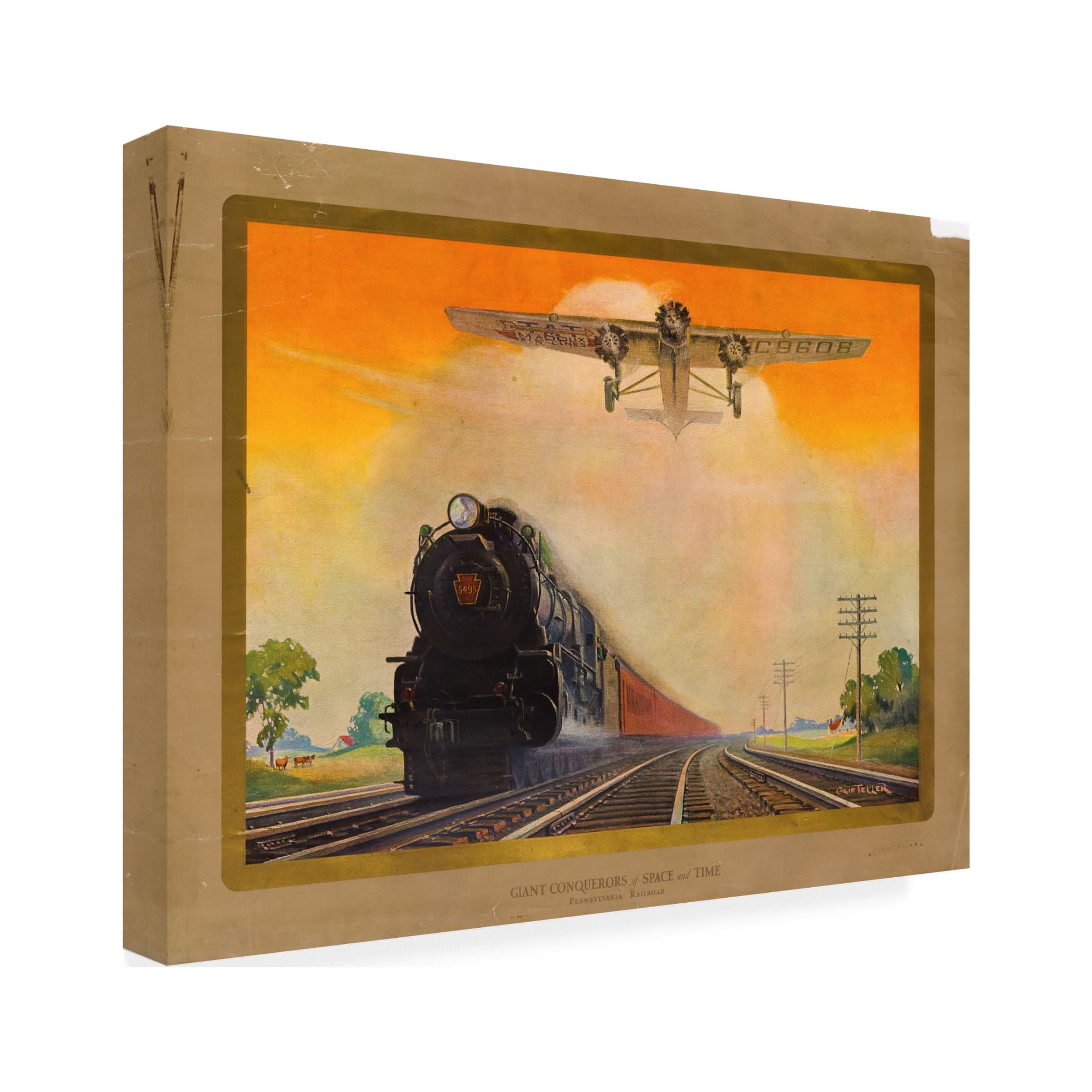 Print Collection 'Pennsylvania Railroad' Canvas Art