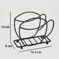 thumbnail image 5 of Queilt Paper Napkin Holder Black Napkin Holder Napkin Holder for Paper Napkins Disposable Napkin Holder Cocktail Napkin Holder Ferroalloy Coffee Napkin Box, 5 of 5