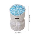 thumbnail image 3 of 21 Roses Bouquet with LED Lights Fabric Scented Soap Flowers Valentine's Day Gift Romantic Birthday Anniversary Present Home Decor Centerpiece Artificial Floral Arrangement, 3 of 5