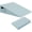 Mint Green, variant on White Bed Wedge Pillow Cover with Side Pocket, Soft Breathable Microfiber Wedge Pillowcase with Zipper, 25" x 25" x 10" - Durable & Machine Washable