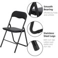 thumbnail image 3 of TROPOW Folding Chair,Accent Chair,Event Portable Metal Folding Chairs with Cushion, Non-Slip Feet Pads Stackable Chairs, 3 of 7