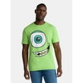 thumbnail image 3 of Mike Wazowski, Men's & Big Men's Graphic Halloween Cosplay T-Shirt and Matching Character Beanie, Sizes XS-3XL, 3 of 7