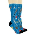 thumbnail image 2 of ThisWear Sports Gift Set Baseball and Softball Socks Catcher Gifts Batter Socks 2-Pair Novelty Crew Socks, 2 of 5