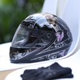 thumbnail image 1 of SLMOTO DOT Approved Motorcycle Helmet Hot gloss Black Full Face Mirror Visor Sun Shield Street Helmet, 1 of 1