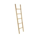 thumbnail image 6 of DecMode 17" x 71" Brown Wood Handmade 5 Rung Ladder, 1-Piece, 6 of 10