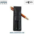 thumbnail image 3 of Aston Leather Double Pen Holster - Two Pen Leather Case Black, 3 of 6