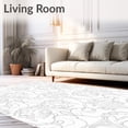 thumbnail image 2 of ODIKA 4x6 Machine Washable Non-Slip Area Rug, Abstract Watermark Nouveau Jacquard Gradient Ultra Soft Rug, None, 525584, 2 of 7