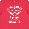 thumbnail image 4 of Inktastic Handpicked for Earth by My Gigi in Heaven with Angel Wings Boys or Girls Baby T-Shirt, 4 of 5