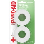 Band-Aid Hurt-Free Medical Paper Tape, 1 Inch By 10 Yards Roles, 2 Ea, 3 pack