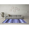 thumbnail image 3 of Ahgly Company Machine Washable Indoor Rectangle Southwestern Blue Country Area Rugs, 2' x 4', 3 of 4