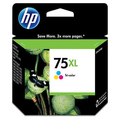HP 75XL, (CB338WN) High Yield Tri-color Original Ink