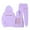 Purple, variant on Gelikeya Girls 2 Piece Sweatsuit Outfits Gym Sports Long Sleeve Sweatsuits Sets Pant Warm Gym Activewear Set 1-9Y (Black, 8-9 Years)
