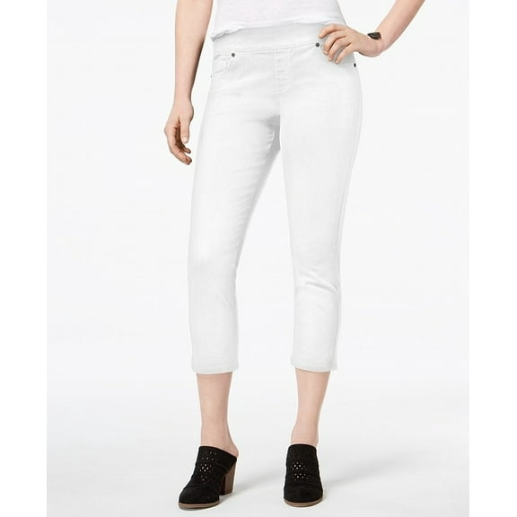 Style & Co Petite Avery Capri Jeans Bright White PXL