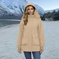 thumbnail image 2 of iOPQO Puffer Jacket Women Parka Jacket Women Winter Coats for Women Puffer Womens Puffer Coat Womens Puffer Jacket with Hood Warm Jackets for Women Puffy Jackets Women Beige L, 2 of 9
