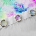 thumbnail image 4 of Erosebridal Watercolor Tie Dye Curtains Pack of 2 (42x84 Each),Colorful Spiral Curtains Blackout For Girls Teens, 4 of 7
