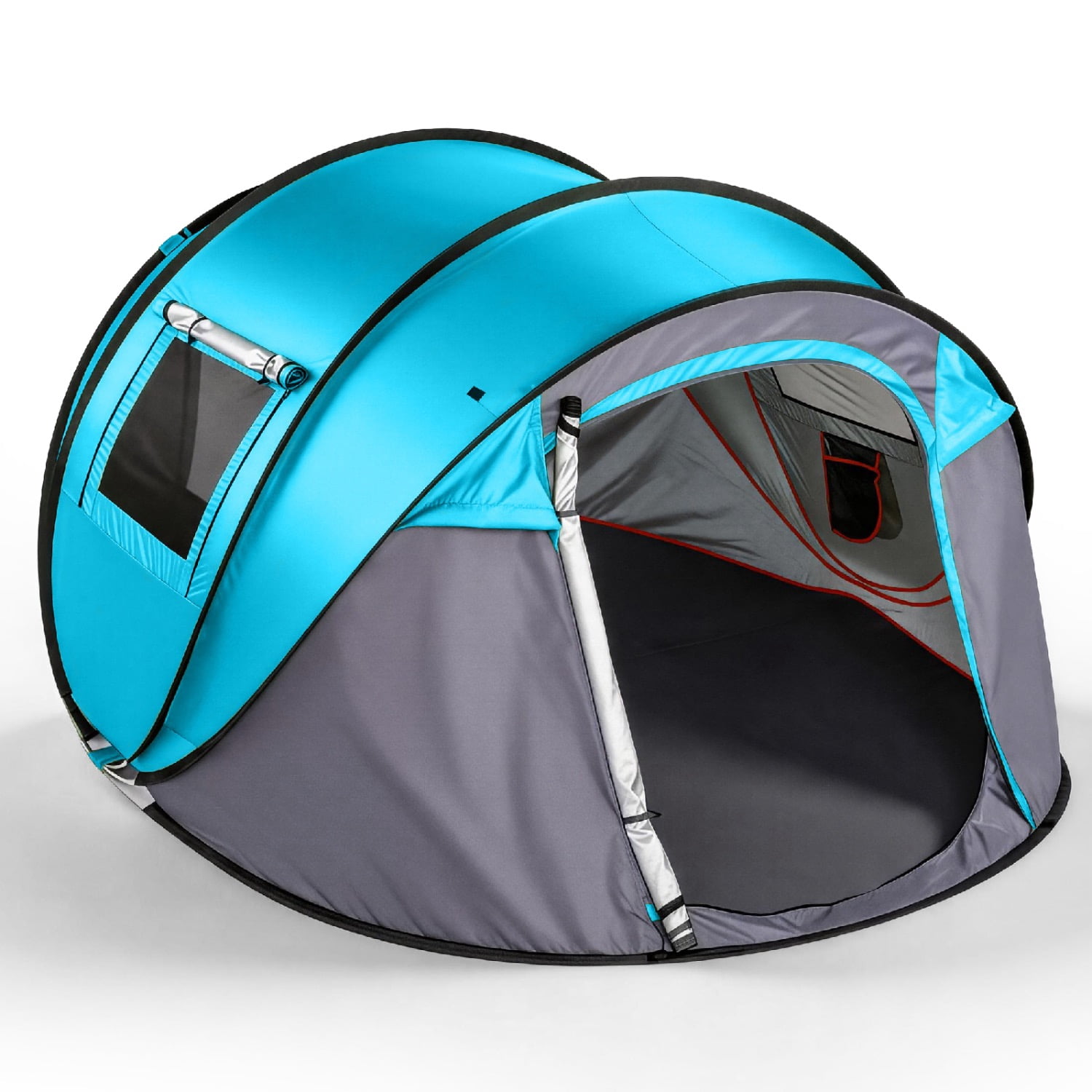 Coleman Signature Tent Instant Dome 7 Person Double Hub - Walmart.com
