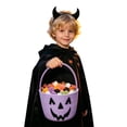 thumbnail image 5 of Halloween Candy Basket Woven Bin with Handles, Cute Candy Bowl for Outdoor Storage Home Organizer, Soft Basket to Fill, Decorative Container for Daily Use and Gift Giving, Fall Decor for Home, 5 of 6