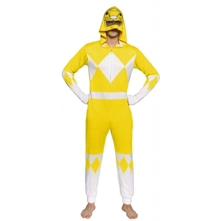 Power Rangers Ranger Adult One Piece Pajama Union Suit Walmart