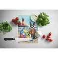 thumbnail image 2 of Boston Terrier Beach Baby Glass Cutting Board Large PPP3032LCB, 2 of 2