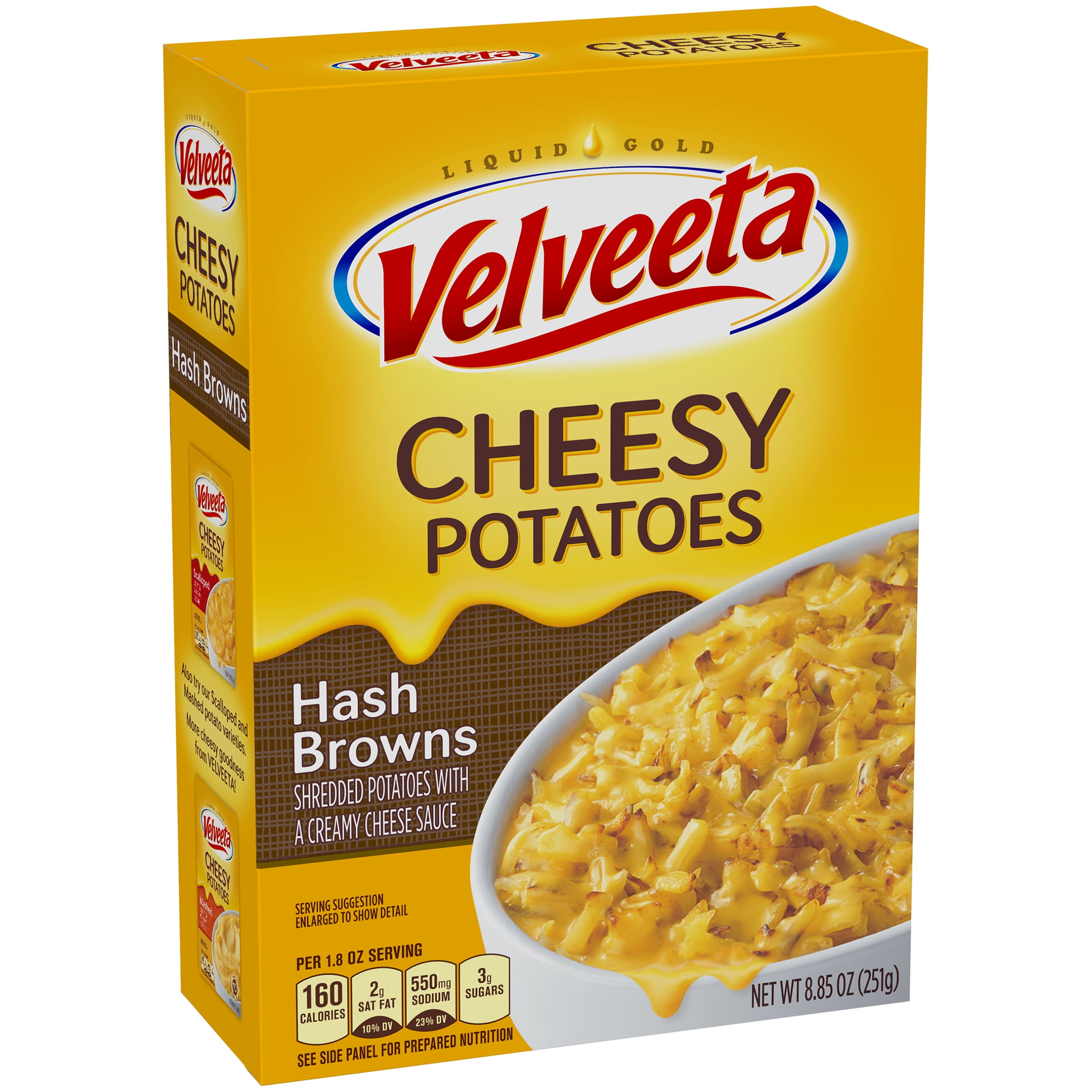 Velveeta Cheesy Potatoes Hash Browns, 8.85 oz Box ...