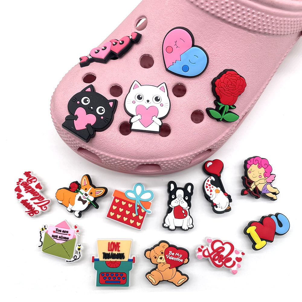 hitioCC 50 Pcs Crock Shoe Charms for Kids Girls, Cute Kitty Shoe Charms for  Party Favors Gifts, Pink kawaii Shoe Charms for Wristband Bracelets Sandals  Decoration Accessories. 50 Pcs Cute Kitty Charms
