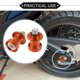 thumbnail image 2 of 1 Par de Spools de Brazo Oscilante, 10mm M10x1.5 CNC Spools de Brazo Oscilante Deslizadores Universales para Motocicleta de Aleación de Aluminio Duradera Naranja, 2 of 7